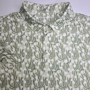 MIZZEN & MAIN Large Versa Polo Cactus AOP Trim Fit -1918